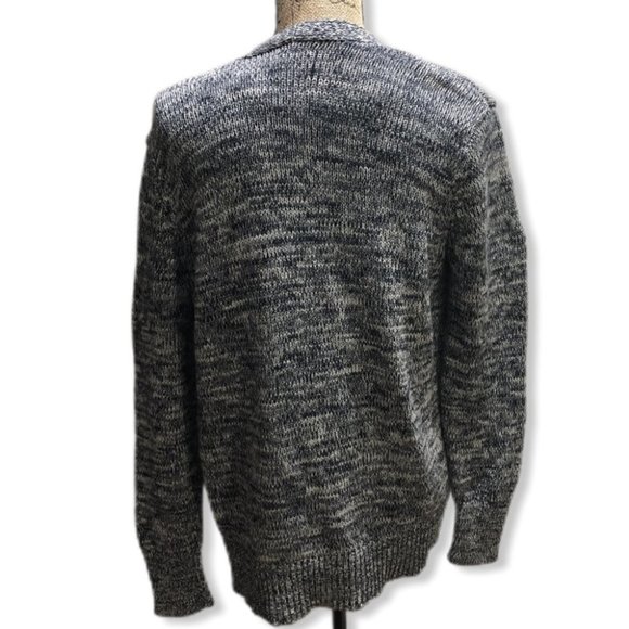 {GAP} Navy Marled Knit Sweater Cardigan - Picture 4 of 7